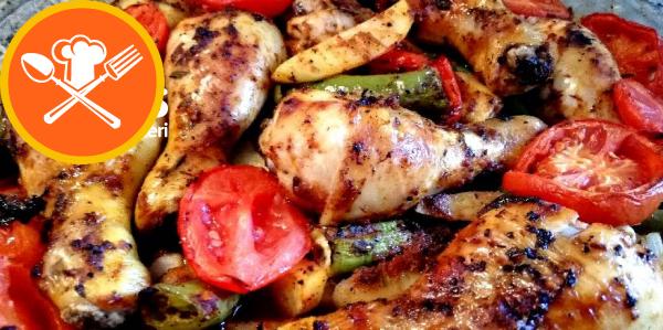 Νόστιμο ψητό κοτόπουλο με λαχανικά (θα λατρέψετε αυτή τη συνταγή!!!)