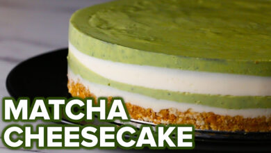 Cheesecake με στρώσεις Matcha
